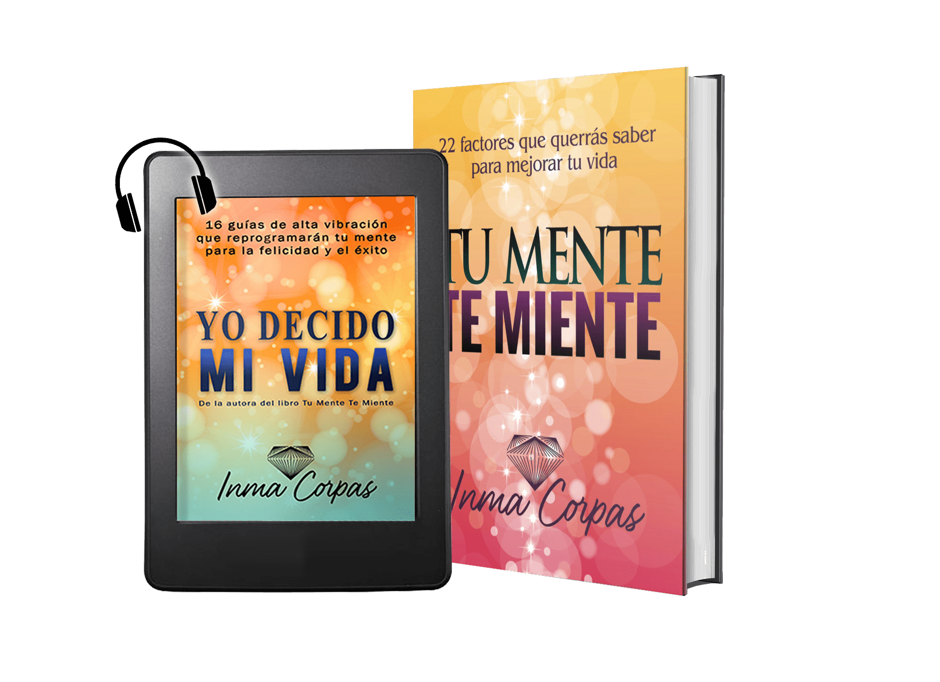 Pack del libro Tu Mente Te Miente + Audiolibro Yo Decido Mi Vida, de Inma Corpas